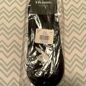 Playboy black socks.